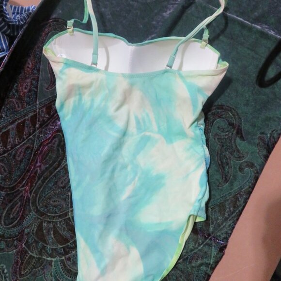 Feraud Blue Tie Dye one piece swimsuit size medium - Picture 3 of 4